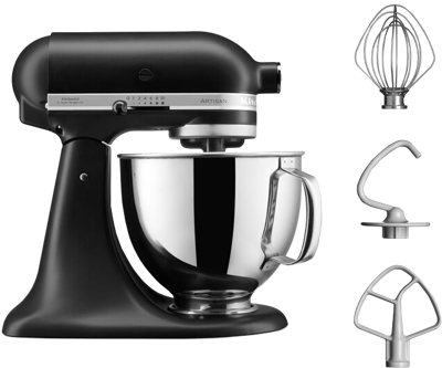 KitchenAid 5KSM125EBM keukenmachine 300 W 4,8 l Zwart