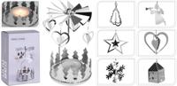 Home & Styling Theelichthouder carrousel zilver - thumbnail