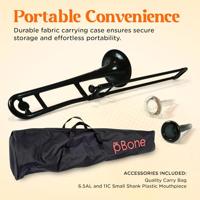 Jiggs pBone Bb Tenor Trombone Zwart met tas - thumbnail