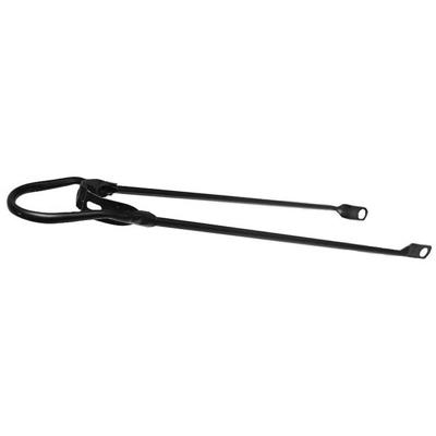 Spatbordstang 28" met bumper - mat zwart