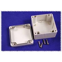 Hammond Electronics 1554E2GY Universele behuizing 90 x 90 x 60 Polycarbonaat Grijs 1 stuk(s) - thumbnail