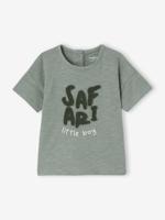 T-shirt met korte mouwen voor babyjongens saliegroen - thumbnail