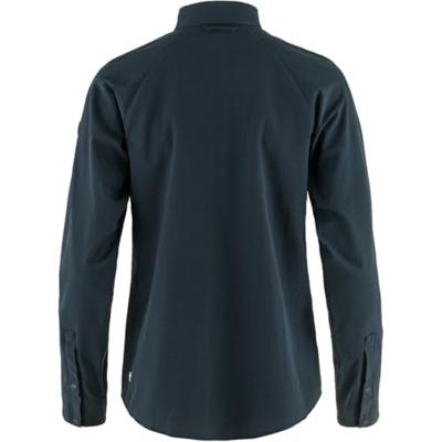 Fjallraven Abisko Trekking Shirt Dames Dark Navy M