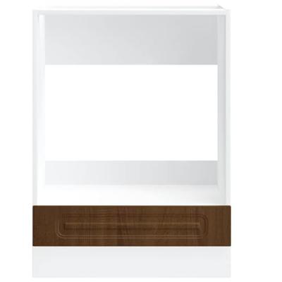 Ovenkast Kalmar bewerkt hout bruin eikenkleur Ovenkast Kalmar bewerkt hout bruin eikenkleur