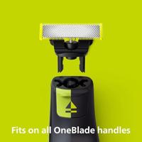 Philips Bodycare QP620/50 OneBlade Scheermes Zwart, Groen, Zilver 2 stuk(s) - thumbnail