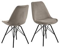Bendt Eetkamerstoel 'Liva' Rib, kleur Beige - thumbnail