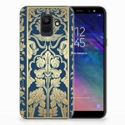 Samsung Galaxy A6 (2018) | TPU Case | Beige Flowers
