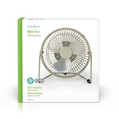 Metalen Miniventilator | 15 cm Diameter | USB-Voeding | Grijs Metalen Miniventilator | 15 cm Diameter | USB-Voeding | Grijs