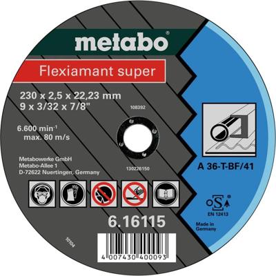 Metabo 616109000 Doorslijpschijf recht 150 mm 25 stuk(s) Metaal