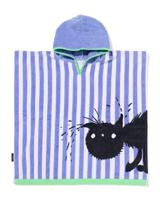 HEMA Siepie kinder strandponcho 60x60cm velours (multicolor) - thumbnail
