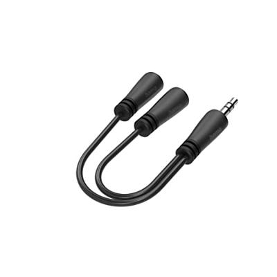 Hama Audio adapter jack 3.5mm - 2x 3.5mm jack Headphone, Splitter, Stereo Mini jack kabel Zwart