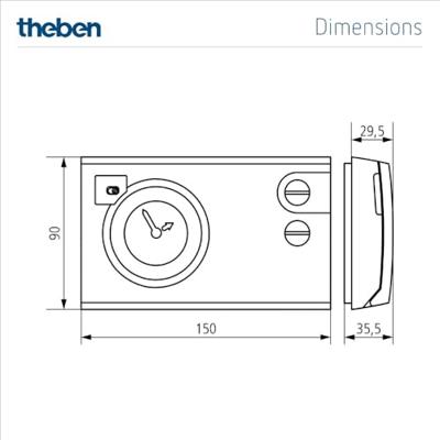 Theben 7820030 RAMSES 782 Kamerthermostaat 1 stuk(s)
