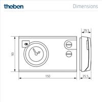 Theben 7820030 RAMSES 782 Kamerthermostaat 1 stuk(s) - thumbnail