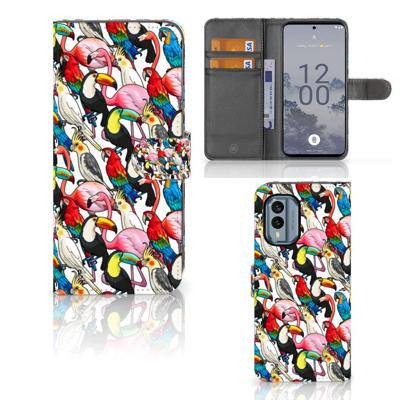 Nokia X30 | Telefoonhoesje | Met pasjeshouder | Birds