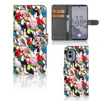 Nokia X30 | Telefoonhoesje | Met pasjeshouder | Birds - thumbnail