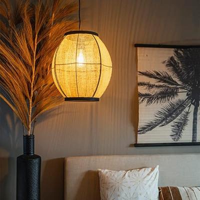 QAZQA Oosterse hanglamp bruin 35 cm - Rob