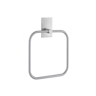 Smedbo Handdoekring 16.8x16.8 cm Vierkant Geborsteld Edelstaal Zilver Smedbo Handdoekring 16.8x16.8 cm Vierkant Geborsteld Edelstaal Zilver