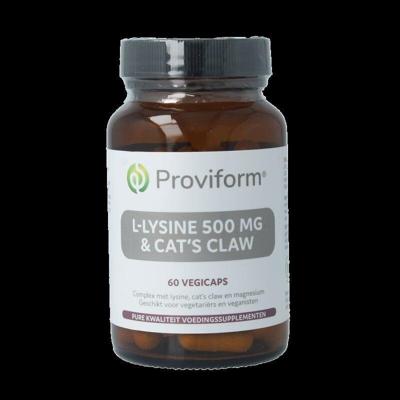 Proviform L-Lysine 500mg & Cat's Claw Vegicaps Proviform L-Lysine 500mg & Cat's Claw Vegicaps