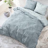 Sleeptime Flanel Washed Cotton Blauw 140 x 200/220 cm - thumbnail