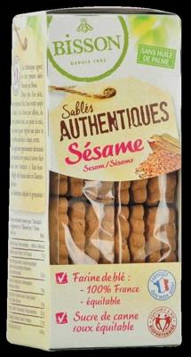 Bisson Zandkoekjes sesam authentiek bio 175 Gram Bisson Zandkoekjes sesam authentiek bio 175 Gram
