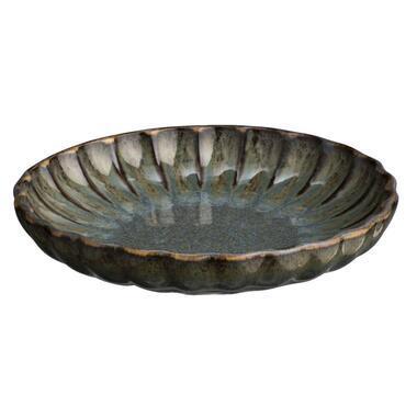 Schaaltje Flora - groen - stoneware - Ø10,5 cm