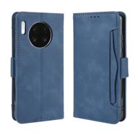Portemonnee stijl huid voelen kalf patroon lederen draagtas voor Huawei mate 30 met aparte kaartsleuf (blauw) - thumbnail