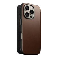 Nomad Modern Leren Folio iPhone 16 Pro Bruin - thumbnail