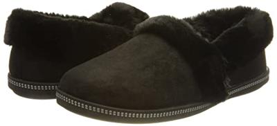 Skechers Pantoffels Cozy Campfire 32777/BBK Zwart-40 maat 40