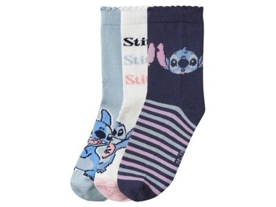 3 Paar kinder sokken Disney (Stitch, 23/26)