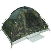 Koepeltent 4-persoons waterdicht camouflage - thumbnail