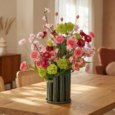 Kunstboeket Joyce Lagos 65 cm in Twisted Tubevaas