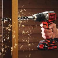 BLACK+DECKER BCD383D2XK 18V 2x2.0Ah Schroefklopboormachine in koffer - BCD383D2XK-QW - thumbnail