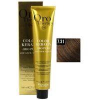 Fanola Orotherapy Color Keratin Permanent Colouring Cream 7.31 100ml - thumbnail