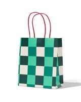 HEMA Cadeautas ruiten - 2 stuks (groen) - thumbnail
