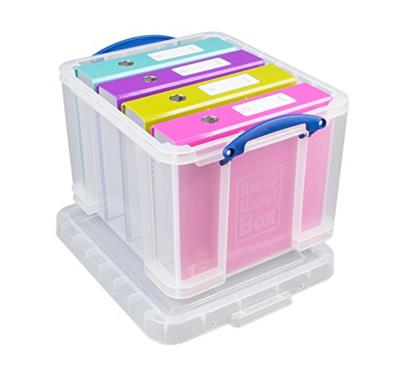 Really Useful Box 35 liter, transparant, per stuk verpakt in karton