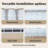 VidaXL Velvet gordijnen met gordijnen 2 pcs crème 140 x 140 cm fluweel - thumbnail