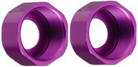 Shock cap bottom 11 x 5mm (purple/2pcs) - thumbnail