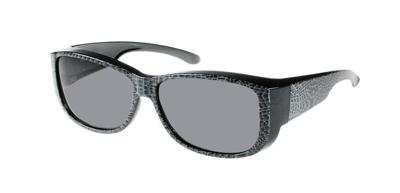 FitOfar overzetzonnebril met grijze lens VZ0035S1 grijs/zwart