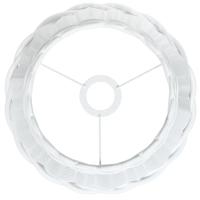 Plafondlampenkap 30x20 cm wicker wit - thumbnail