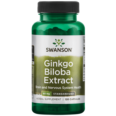 Ginkgo Biloba Extract 60mg | Swanson | 120ct