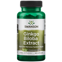 Ginkgo Biloba Extract 60mg | Swanson | 120ct - thumbnail