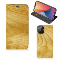 iPhone 12 | iPhone 12 Pro Book | Wallet Case | Licht Hout - thumbnail