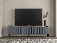 Tv-meubel OSCARO 3 deuren antraciet - thumbnail