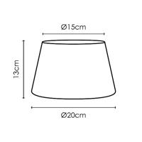 Home sweet home lampenkap Roseau Ø 20 cm - bruin - thumbnail