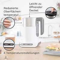 Bosch 1,5L Styline Waterkoker Wit, Antraciet - thumbnail