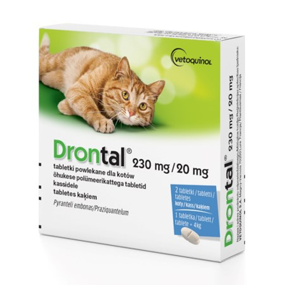 VETOQUINOL Drontal - antiparasiettabletten voor katten - 2 st.