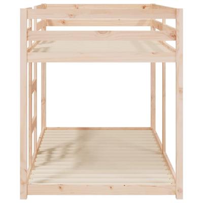 Stapelbedframe zonder matras massief grenenhout 90x190 cm