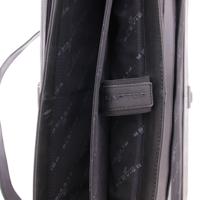 Plevier 15.6 inch leren laptoptas Navigator Morse zwart - thumbnail