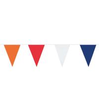 Boland Vlaggenlijn oranje rood wit blauw, 10mtr. - thumbnail