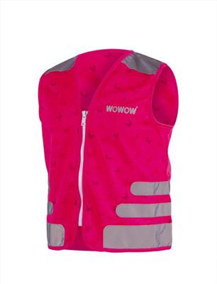 Wowow Reflectievest kids nutty jacket maat m roze